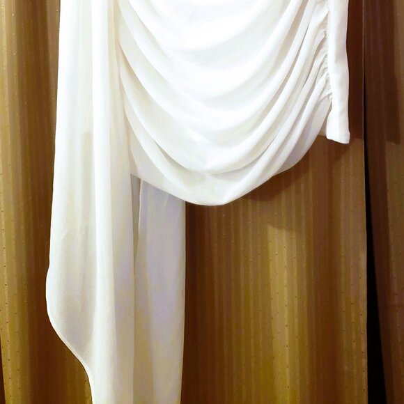 Chiffon Superdown Alivia white strapless dress - Picture 2 of 13